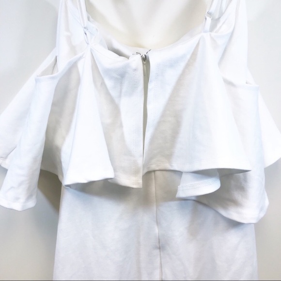 LULU’S GLAM WHITE ASYMMETRICAL OFF-THE-SHOULDER S - Picture 5 of 7